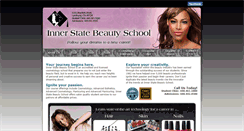 Desktop Screenshot of innerstatebeautyschool.com